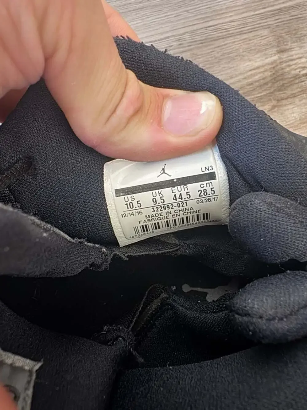 Jordan 6 Rings Black and Tan Sneakers